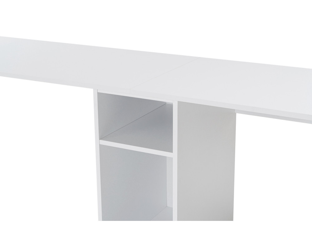 Mesa de estudio gemela - 240 x 60 x 74 cm - Oro blanco