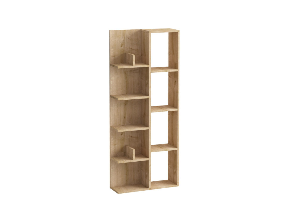 Librería de madera "Lily" - 60 x 18 x 150 cm - Roble