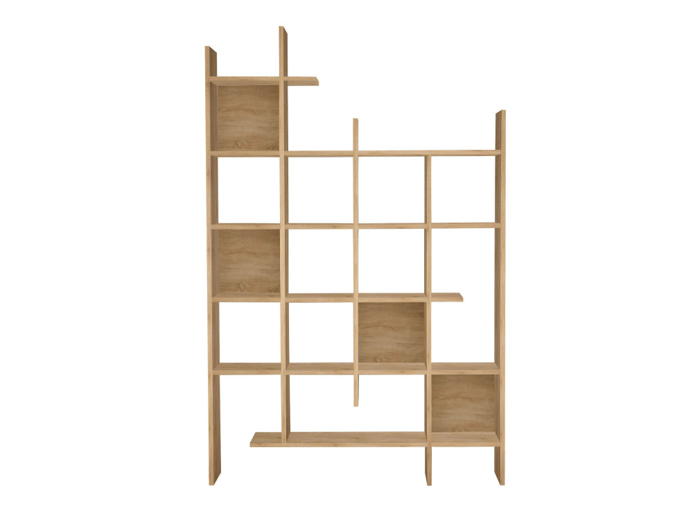 Librería de madera "Manco" - 122 x 25 x 188 cm - Roble