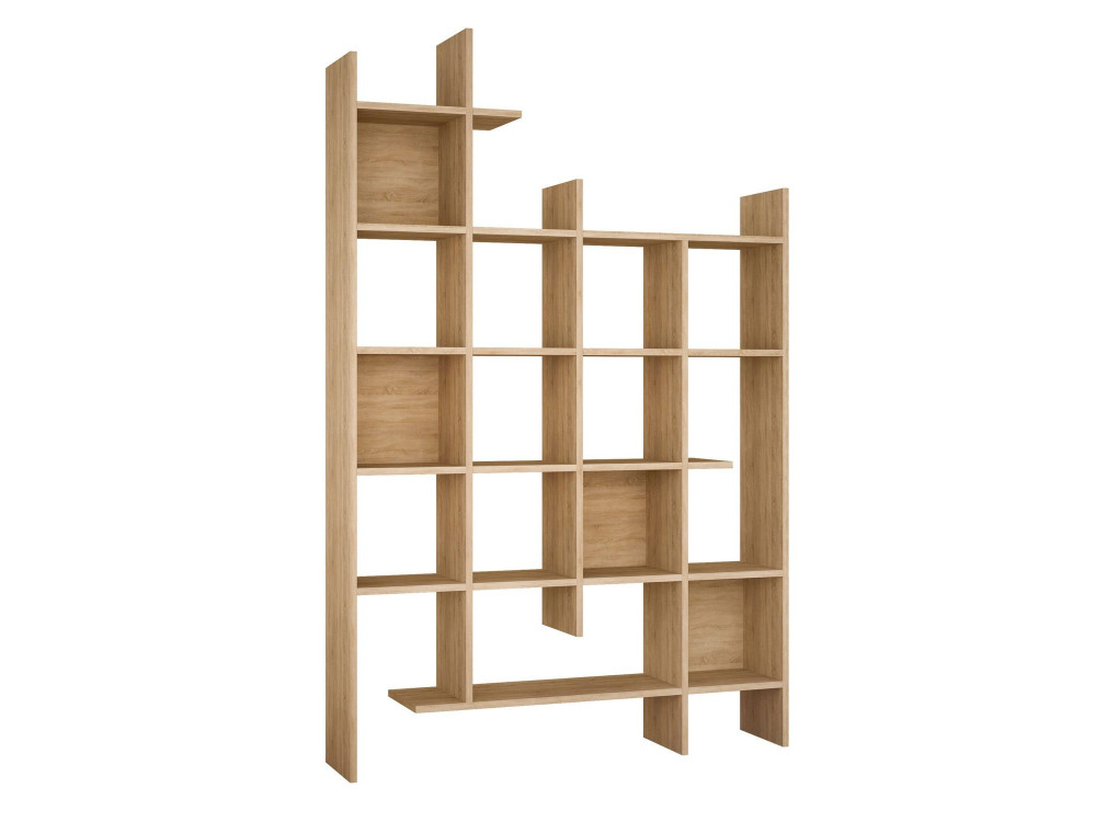 Librería de madera "Manco" - 122 x 25 x 188 cm - Roble