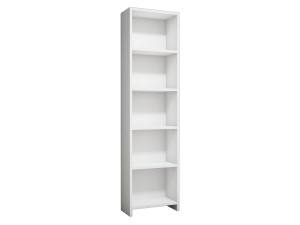 Librería de madera "Barkin" - 40 x 19 x 150 cm - Blanco