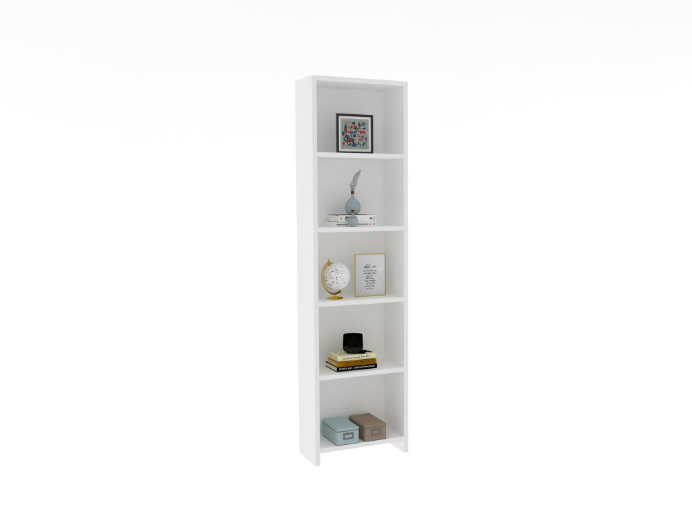 Librería de madera "Barkin" - 40 x 19 x 150 cm - Blanco
