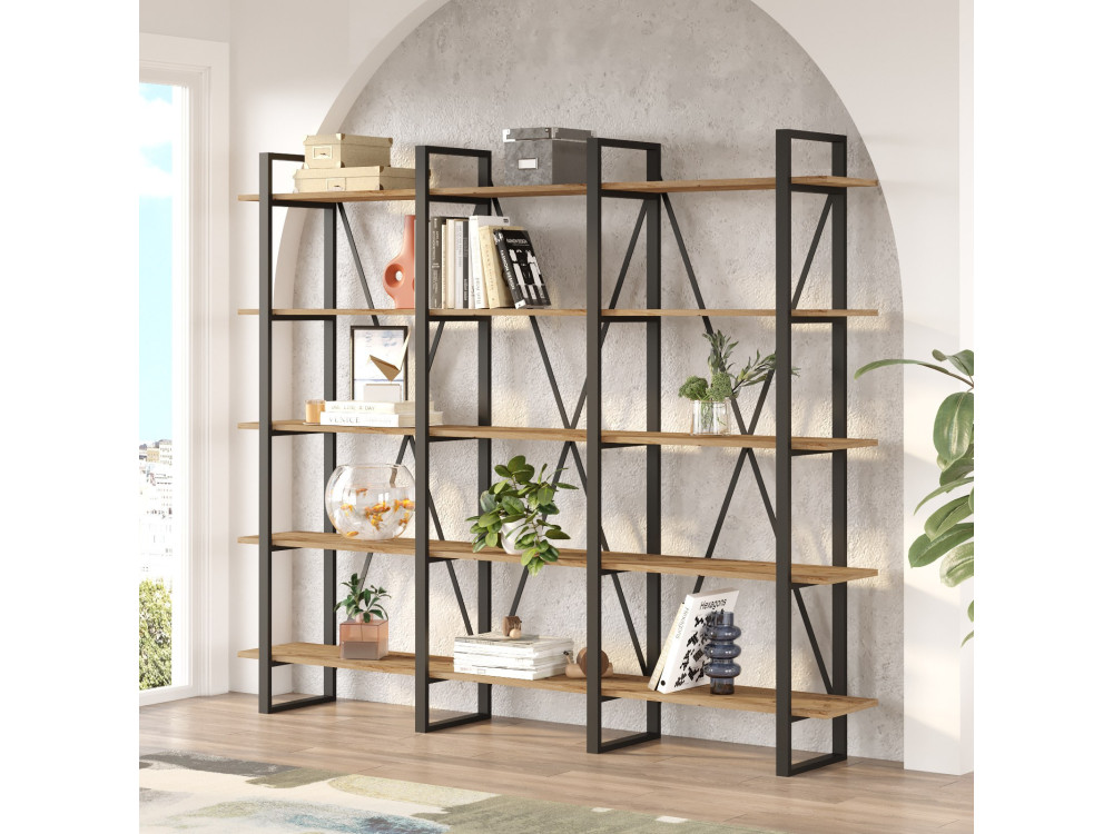 Librería de madera "ML4" - 219 x 34 x 180 cm - pino atlántico