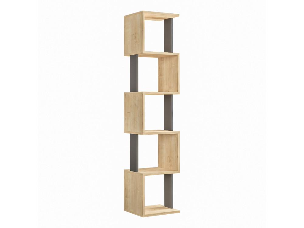 Librería de madera "Piri" - 35 x 30 x 161 cm - Roble SonomaAntracita