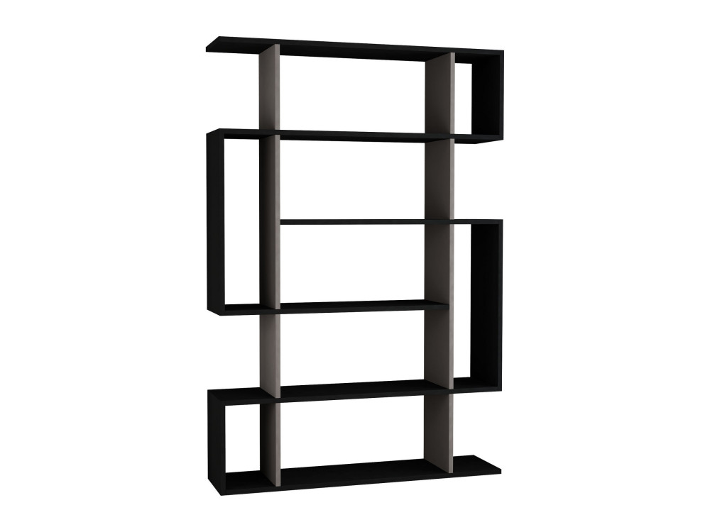 Librería de madera "Mito" - 110 x 25 x 161 cm - Gris antracita