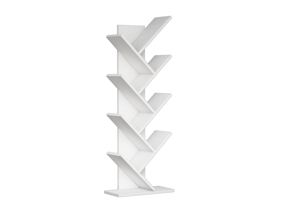 Librería de madera "Hitit" - 46 x 22 x 128 cm - Blanco