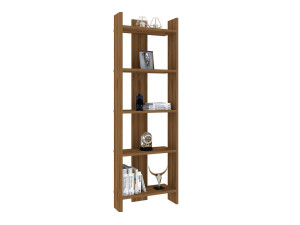 Librería de madera "Virba" - 52 x 22 x 149 cm - Nogal