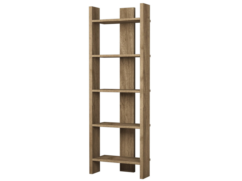 Librería de madera "Virba" - 52 x 22 x 149 cm - Nogal