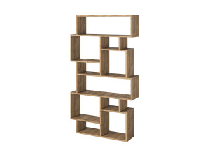 Librería de madera "Karmato" 96 x 25,5 x 168,5 cm - Hitit