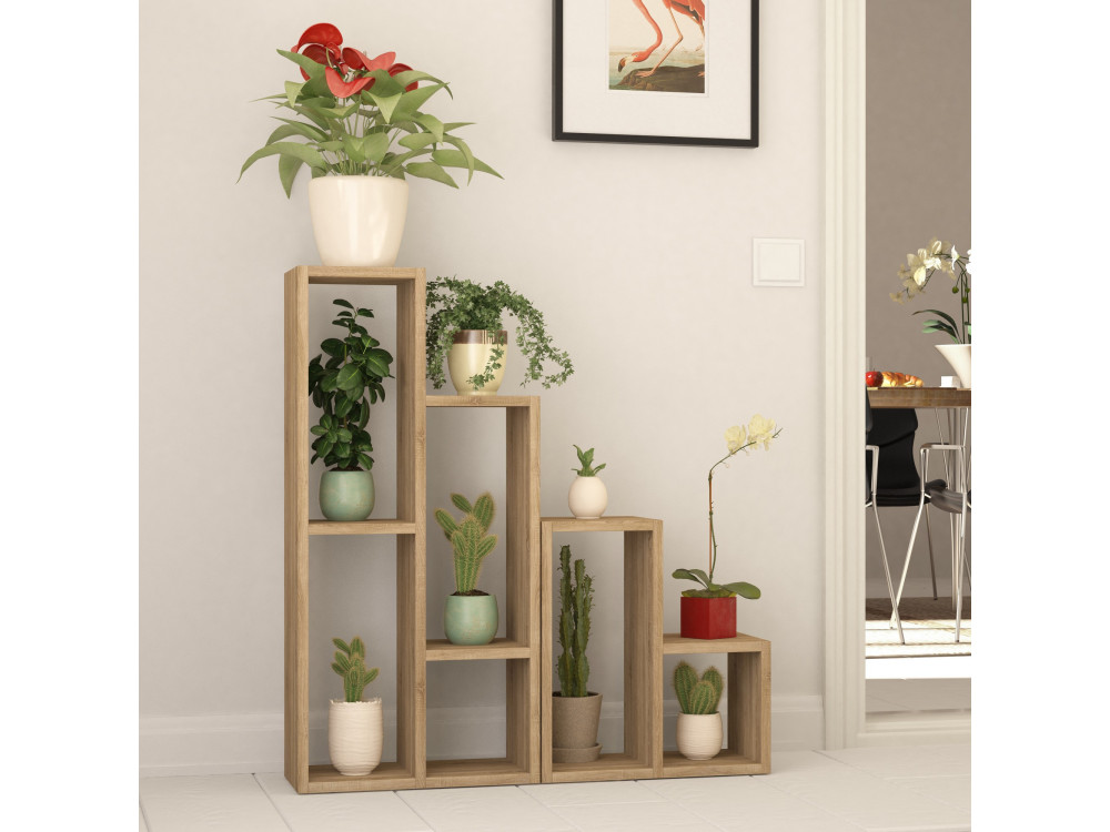Librería de madera "Sule" - 42 x 20 x 89 cm - Roble