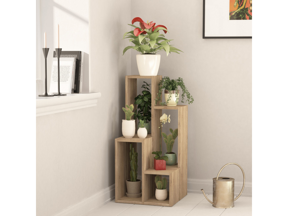 Librería de madera "Sule" - 42 x 20 x 89 cm - Roble