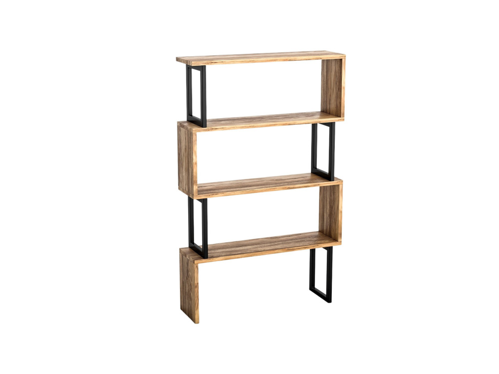 Librería de madera "Ceylan" - 80 x 22 x 128 cm - Nogal