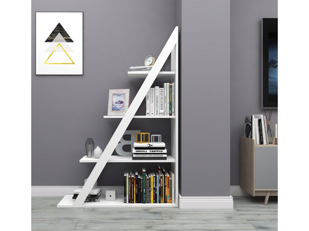 Librería de madera "Arven" - 100 x 29 x 150 cm - Blanco