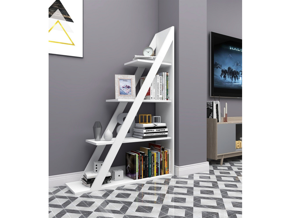 Librería de madera "Arven" - 100 x 29 x 150 cm - Blanco