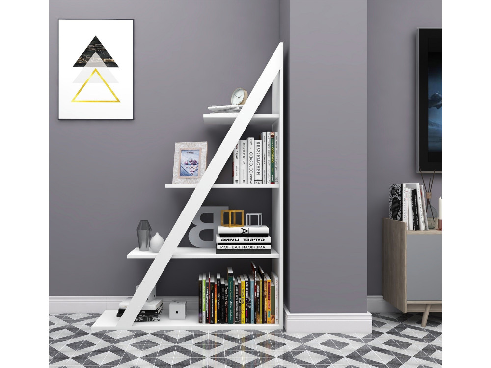 Librería de madera "Arven" - 100 x 29 x 150 cm - Blanco