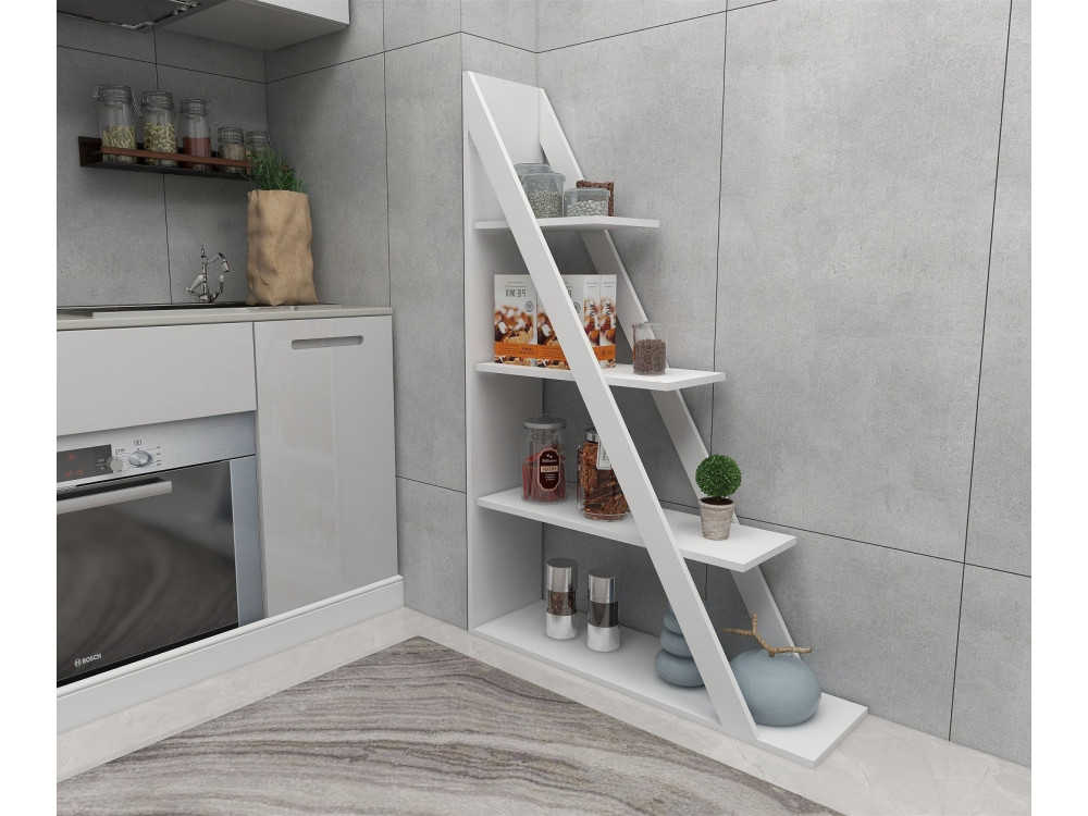 Librería de madera "Arven" - 100 x 29 x 150 cm - Blanco