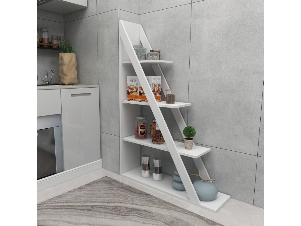 Librería de madera "Arven" - 100 x 29 x 150 cm - Blanco