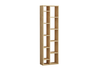 Librería de madera "Tomi" - 45 x 20 x 150 cm - Roble zafiro