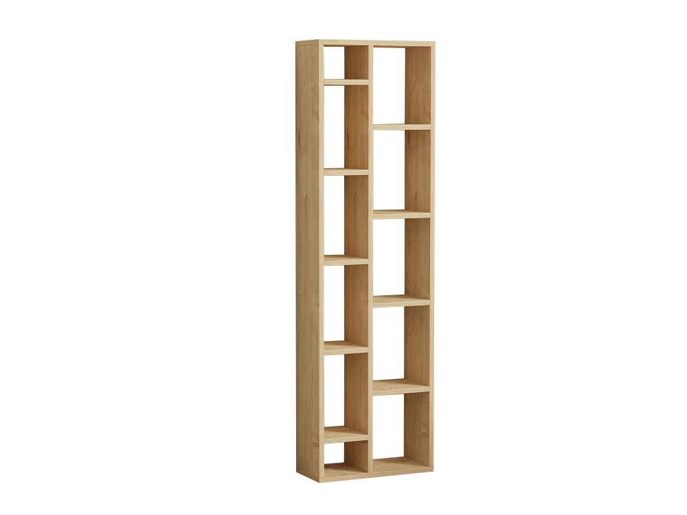 Librería de madera "Tomi" - 45 x 20 x 150 cm - Roble zafiro