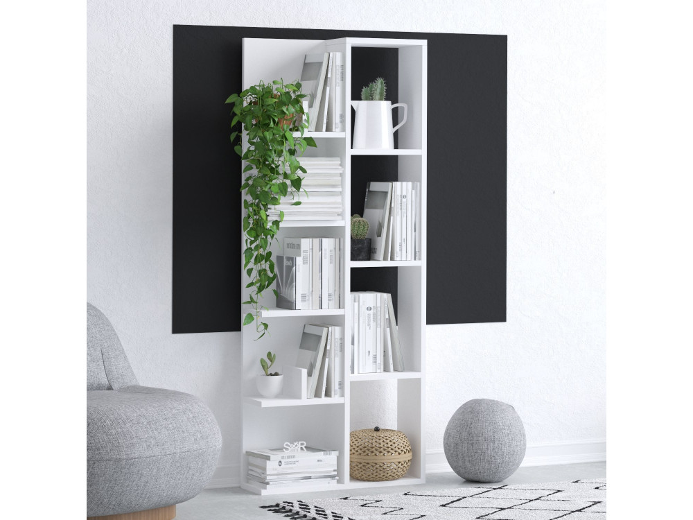Librería de madera "Viva" - 60 x 18 x 150 cm - Blanco