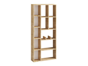 Librería de madera "Demios" - 75 x 18 x 170 cm - Roble zafiro