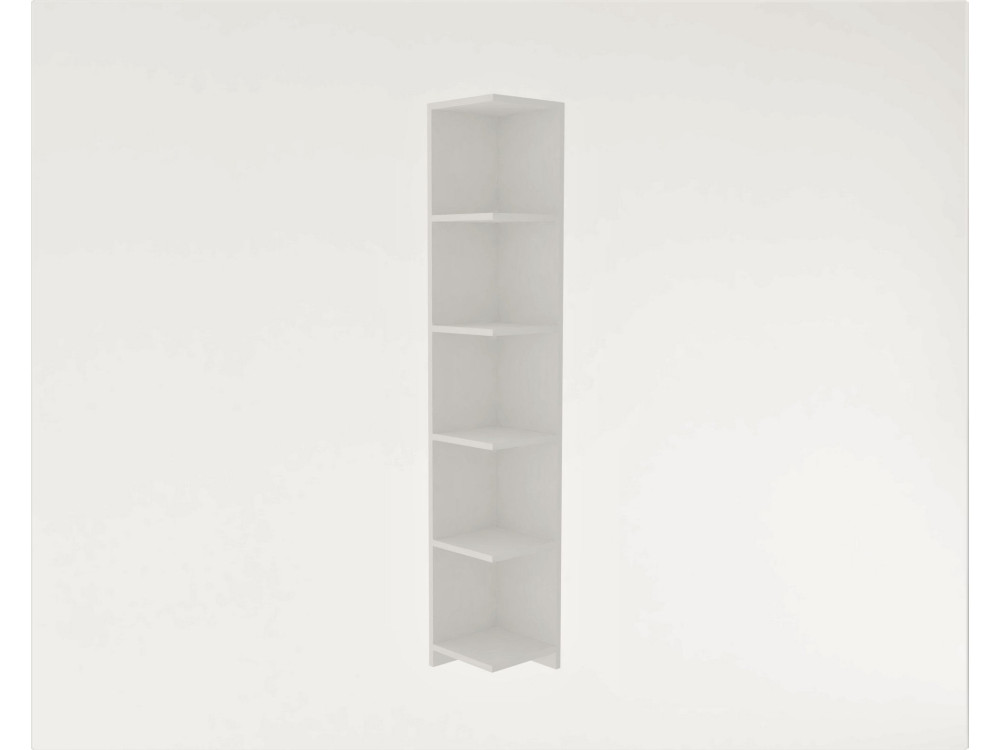 Librería de madera "Ravella" - 25 x 25 x 160 cm - Blanco