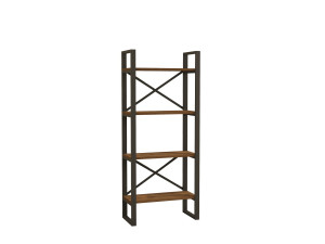 Librería de madera "Alaro" - 66 x 32 x 150 cm - Nogal