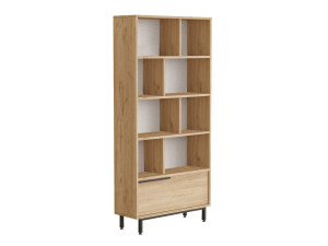 Librería de madera "Calvin" 83,9 x 29,5 x 175,6 cm - Nogal