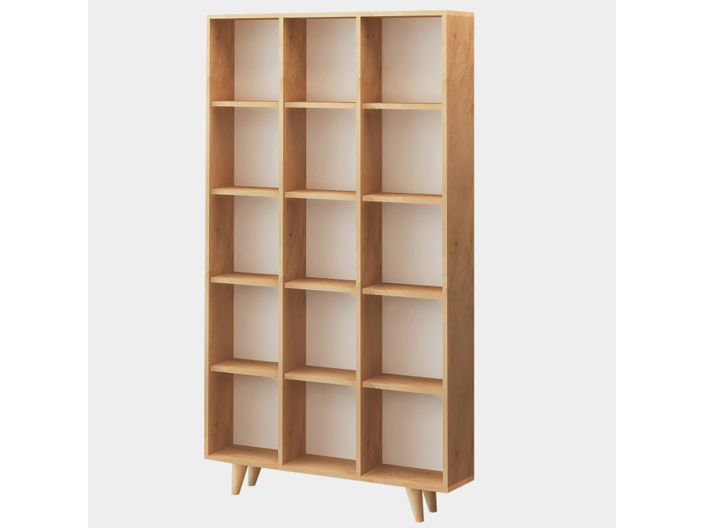 Librería de madera "Zipa" 100 x 25 x 184 cm - Roble