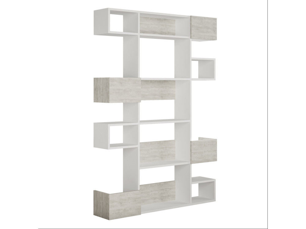 Librería de madera "Niho" 120 x 27 x 171 cm - Blanco