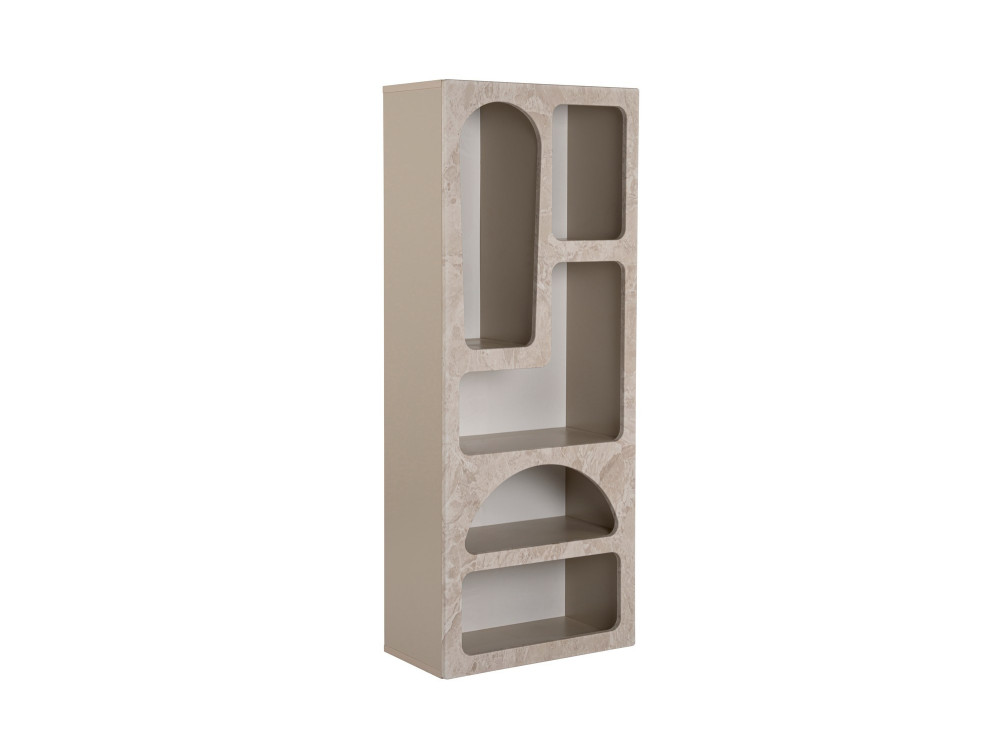 Librería de madera "Venüs" 60 x 32 x 150 cm - mármol travertino