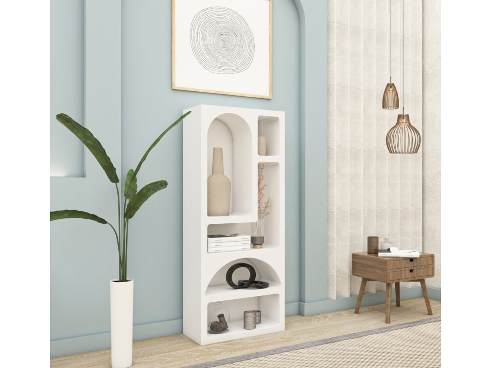 Librería de madera "Venüs" 60 x 32 x 150 cm - Blanco