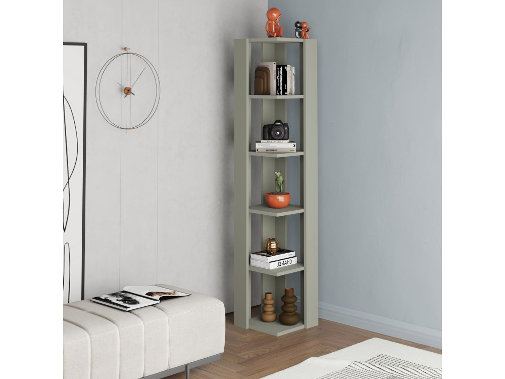 Librería de madera "Nati" - 32 x 32 x 161 cm - Verde