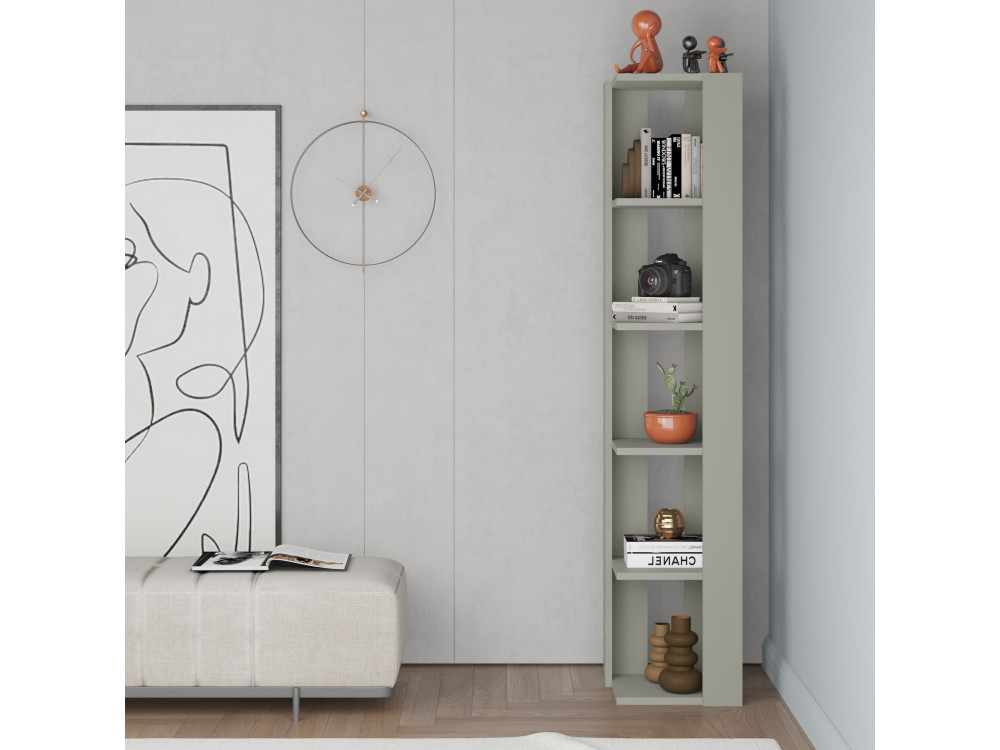 Librería de madera "Nati" - 32 x 32 x 161 cm - Verde