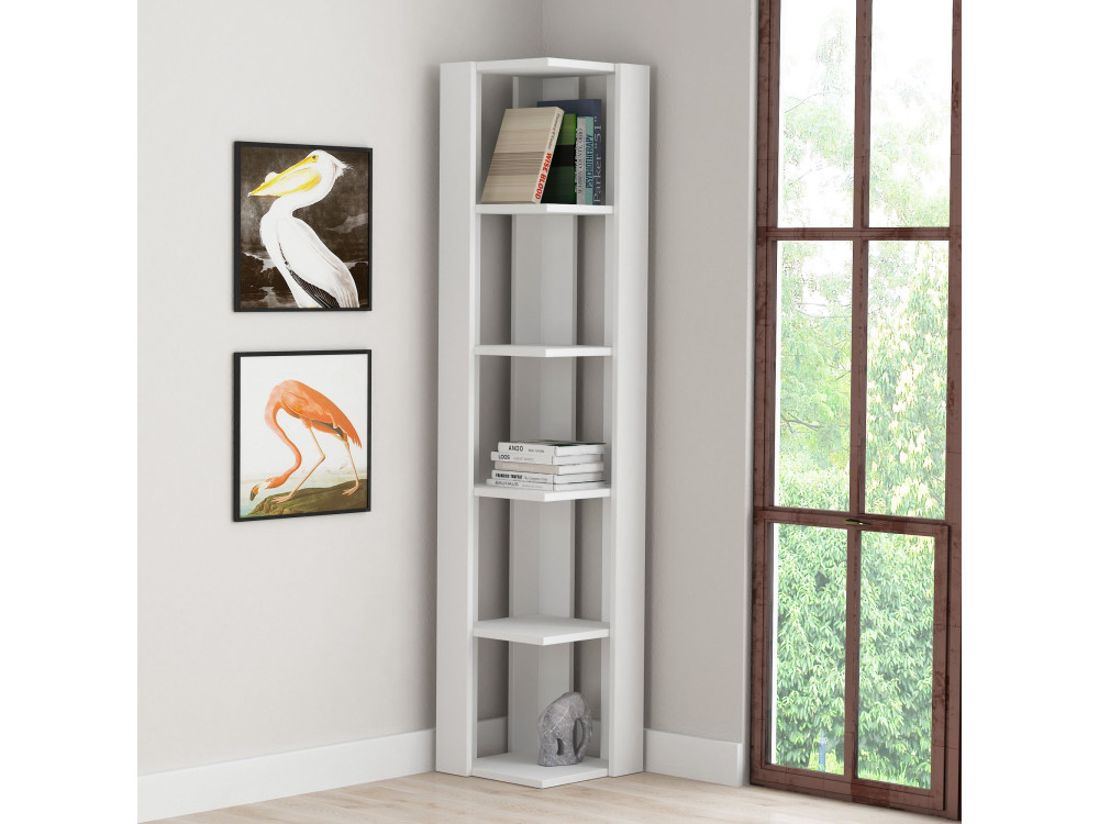 Librería de madera "Nati" - 32 x 32 x 161 cm - Blanco