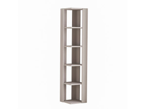 Librería de madera "Nati" - 32 x 32 x 161 cm - Marrón moca claro