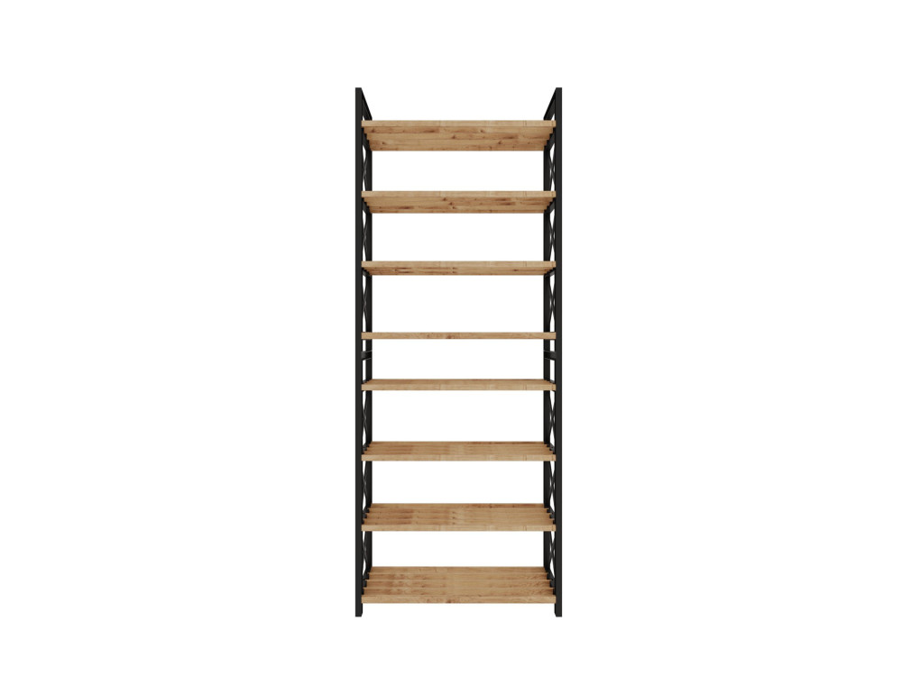 Librería de madera "Plástico" - 46 x 18 x 128 cm - Negro