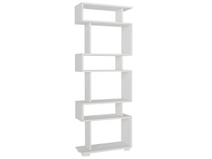 Librería de madera "Blok" - 60 x 19 x 165 cm - Blanco