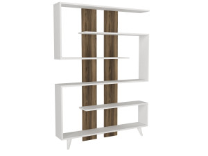 Librería de madera "Rain" - 120 x 20 x 162 cm - Marrón