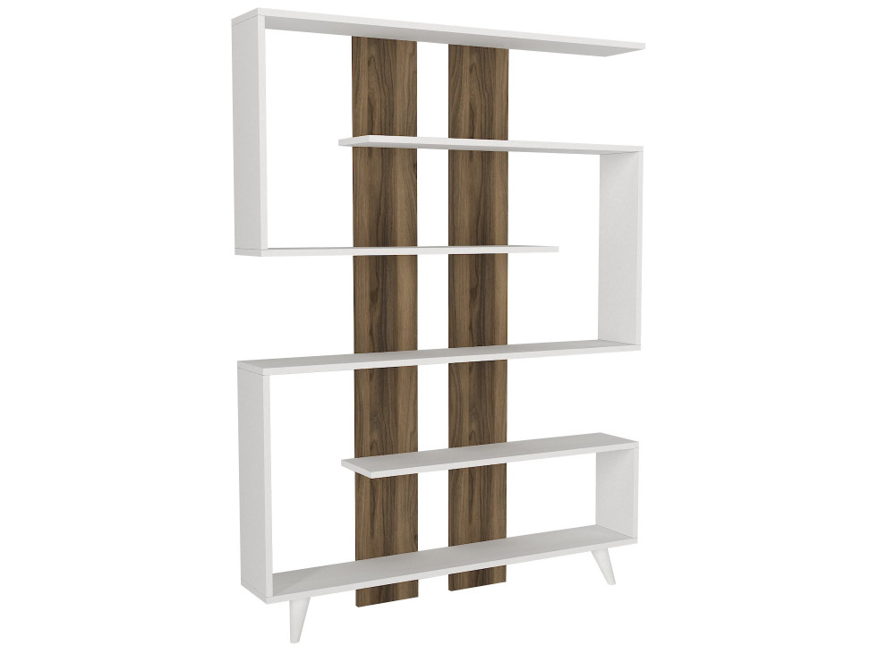 Librería de madera "Rain" - 120 x 20 x 162 cm - Marrón
