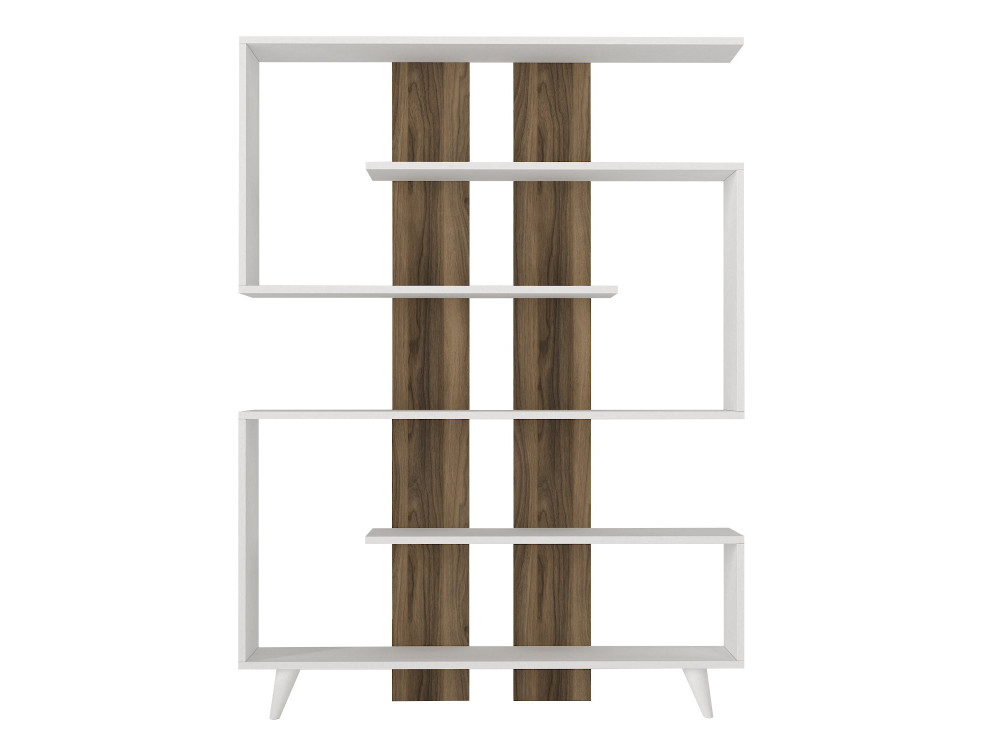 Librería de madera "Rain" - 120 x 20 x 162 cm - Marrón