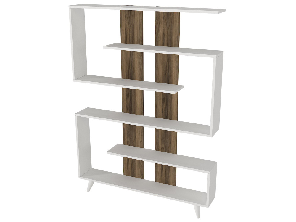Librería de madera "Rain" - 120 x 20 x 162 cm - Marrón