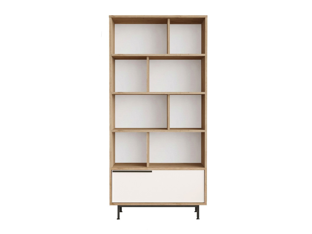 Librería de madera "ON4-SW" - 84 x 30 x 176 cm - Blanco