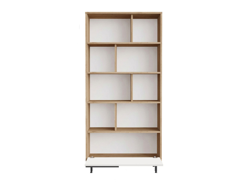 Librería de madera "ON4-SW" - 84 x 30 x 176 cm - Blanco