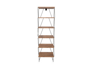 Librería de madera "Balaban" - 46 x 30 x 165 cm - Marrón