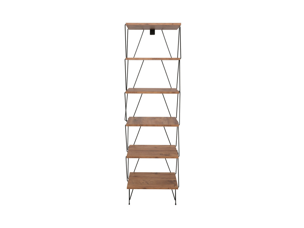 Librería de madera "Balaban" - 46 x 30 x 165 cm - Marrón