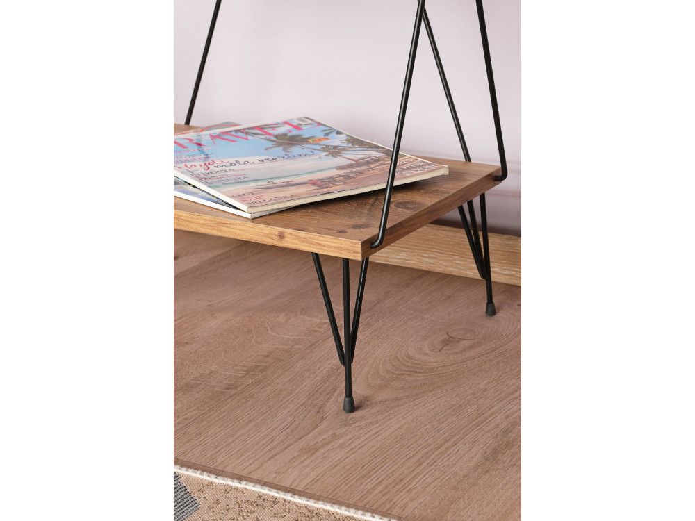 Librería de madera "Balaban" - 46 x 30 x 165 cm - Marrón