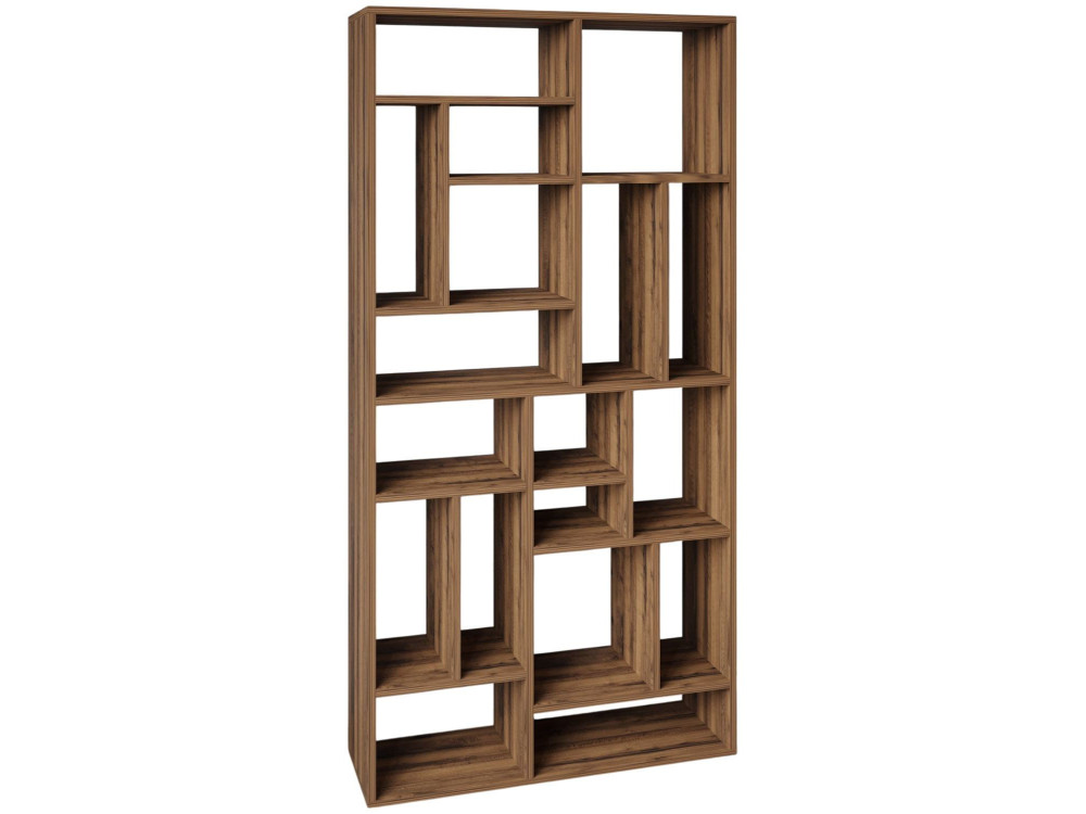 Librería de madera "Nicola" - 90 x 30 x 180 cm - Marrón