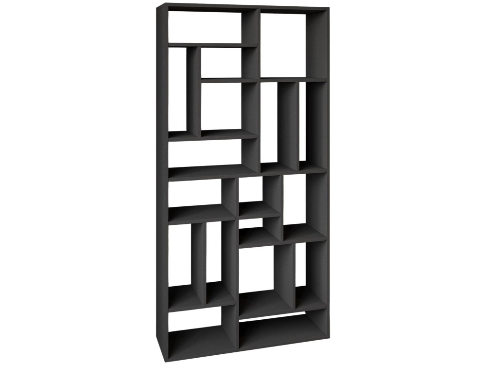 Librería de madera "Nicola" - 90 x 30 x 180 cm - Gris antracita