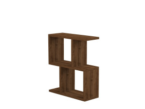 Mesa auxiliar de madera "Zet" - 45 x 17 x 51 cm - Nogal